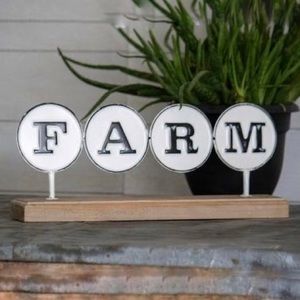 "Farm" Decorative Accent